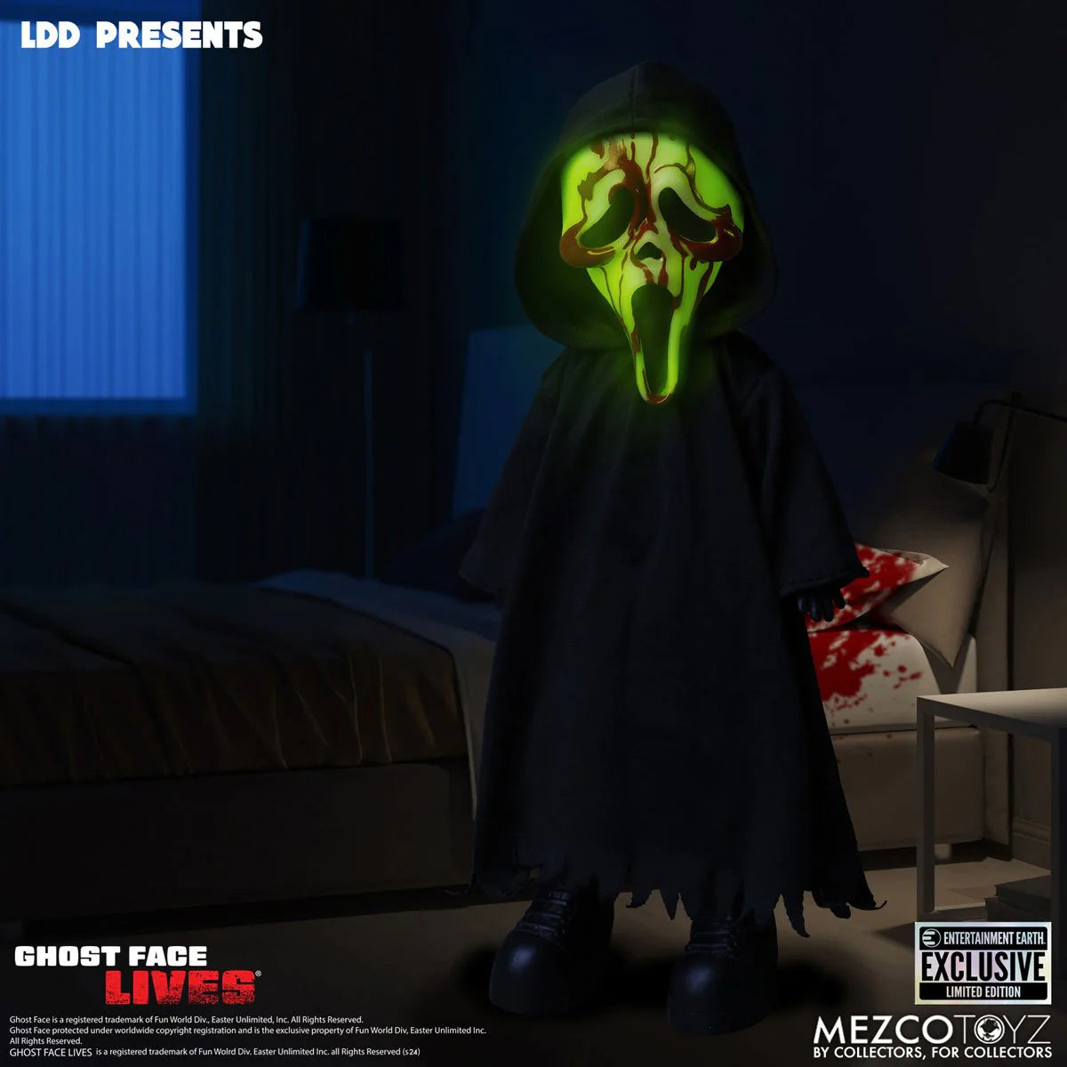 MEZCO Living Dead Doll : Ghost Face GITD EE Exclusive