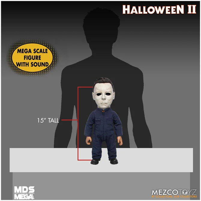 MEZCO 15” MDS Mega Scale Figure with sound : Halloween 2 , Michael Myers