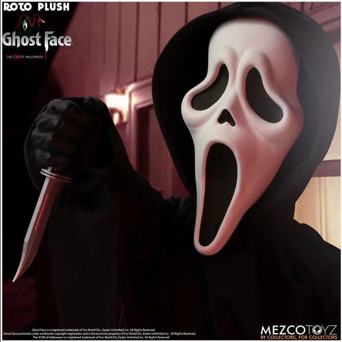 MEZCO 18” MDS ROTO Plush : Ghost Face