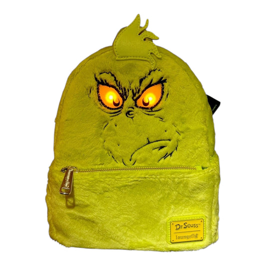Loungefly Dr Seuss Plush Grinch Light Up Cosplay Mini Backpack