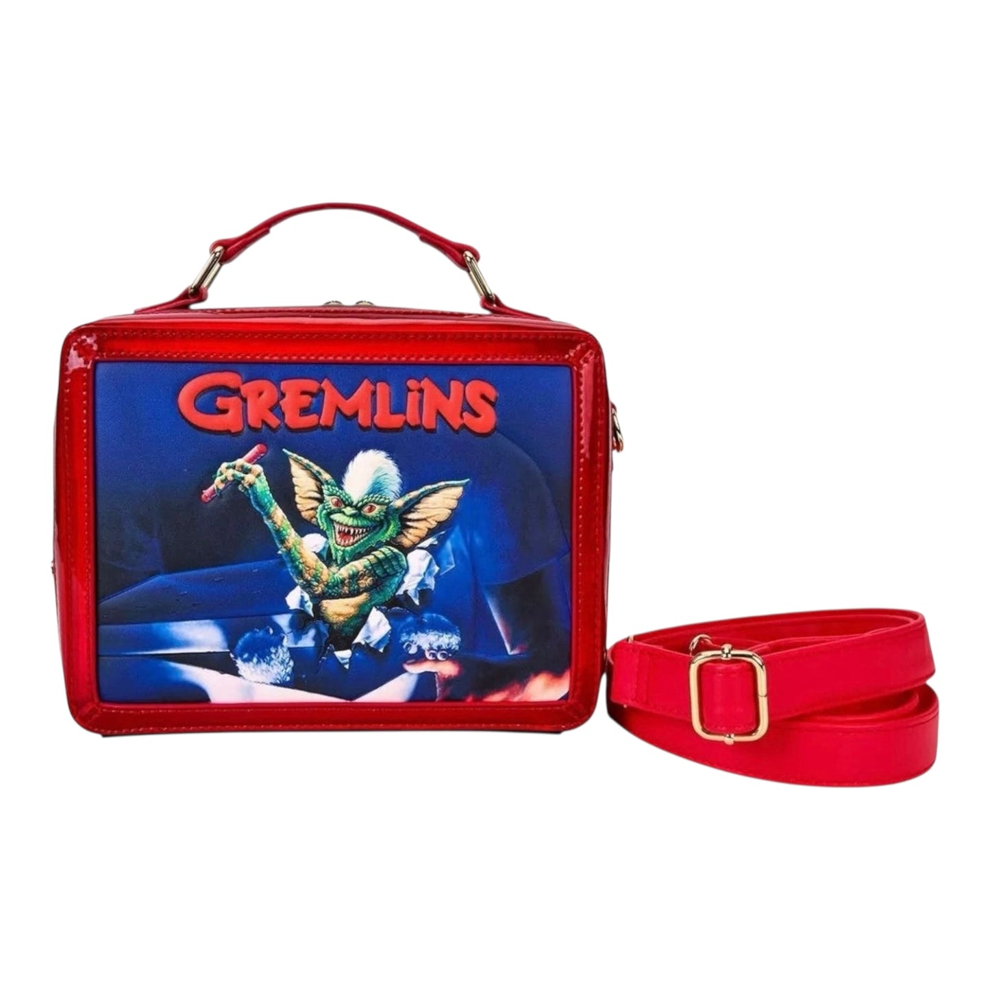 Loungefly Warner Brothers Gremlins 40th Anniversary Vintage Lunchbox Crossbody