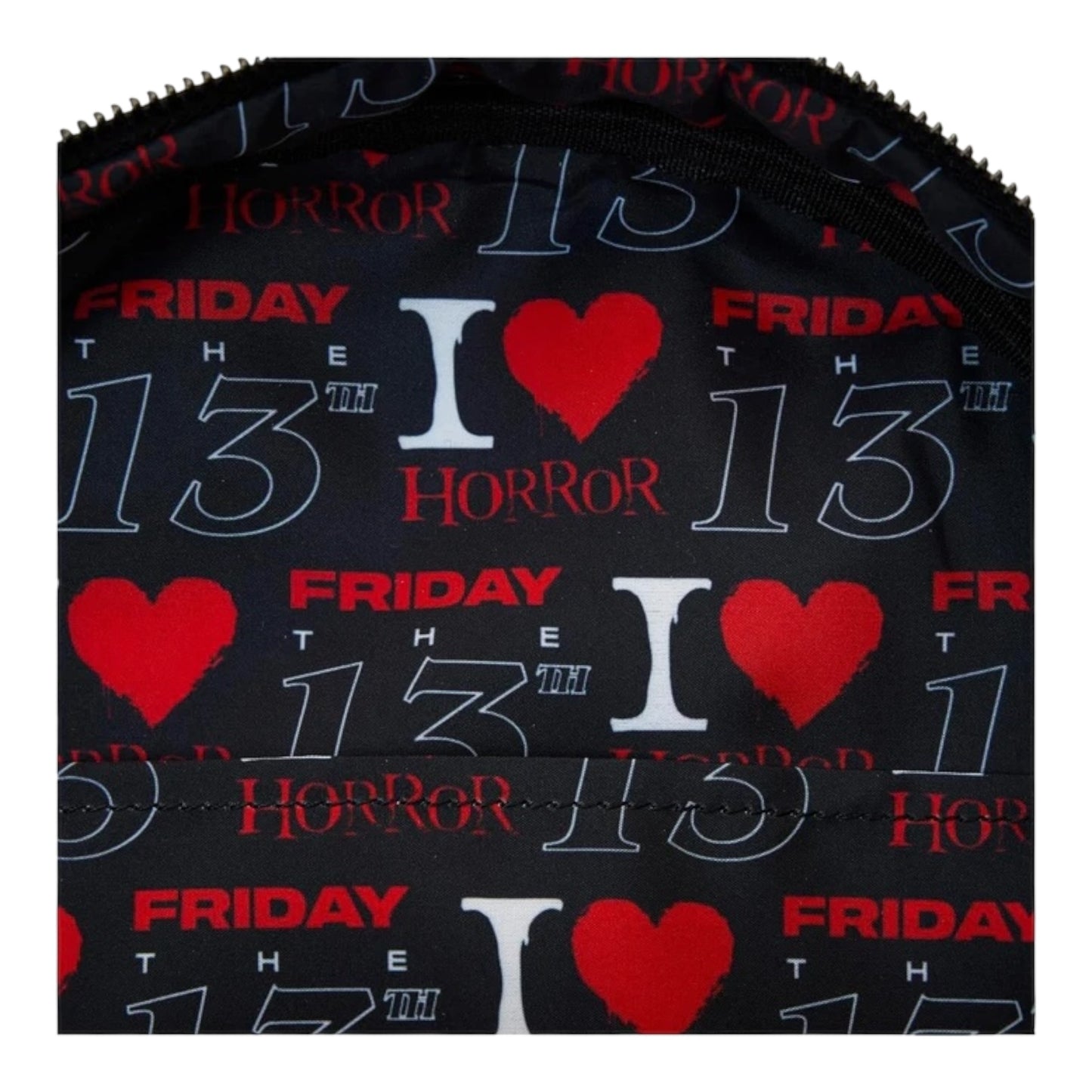 Loungefly Warner Brothers Friday The 13th I Heart Horror Mini Backpack