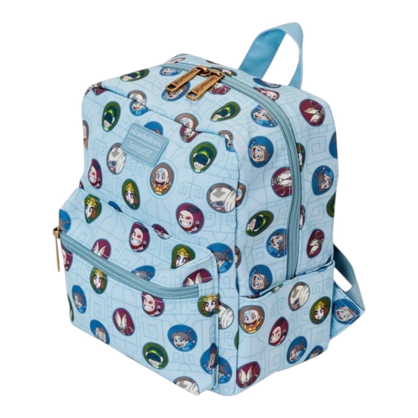 Loungefly Nickelodeon Avatar The Last Airbender AOP Square Nylon Mini Backpack