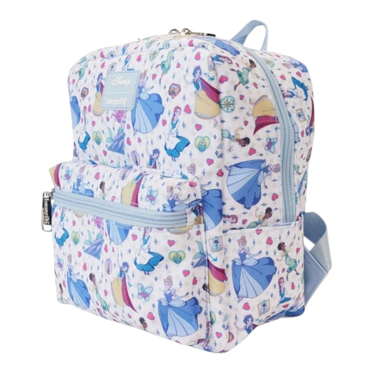 Loungefly Disney Princess Manga Style AOP Nylon Mini Backpack