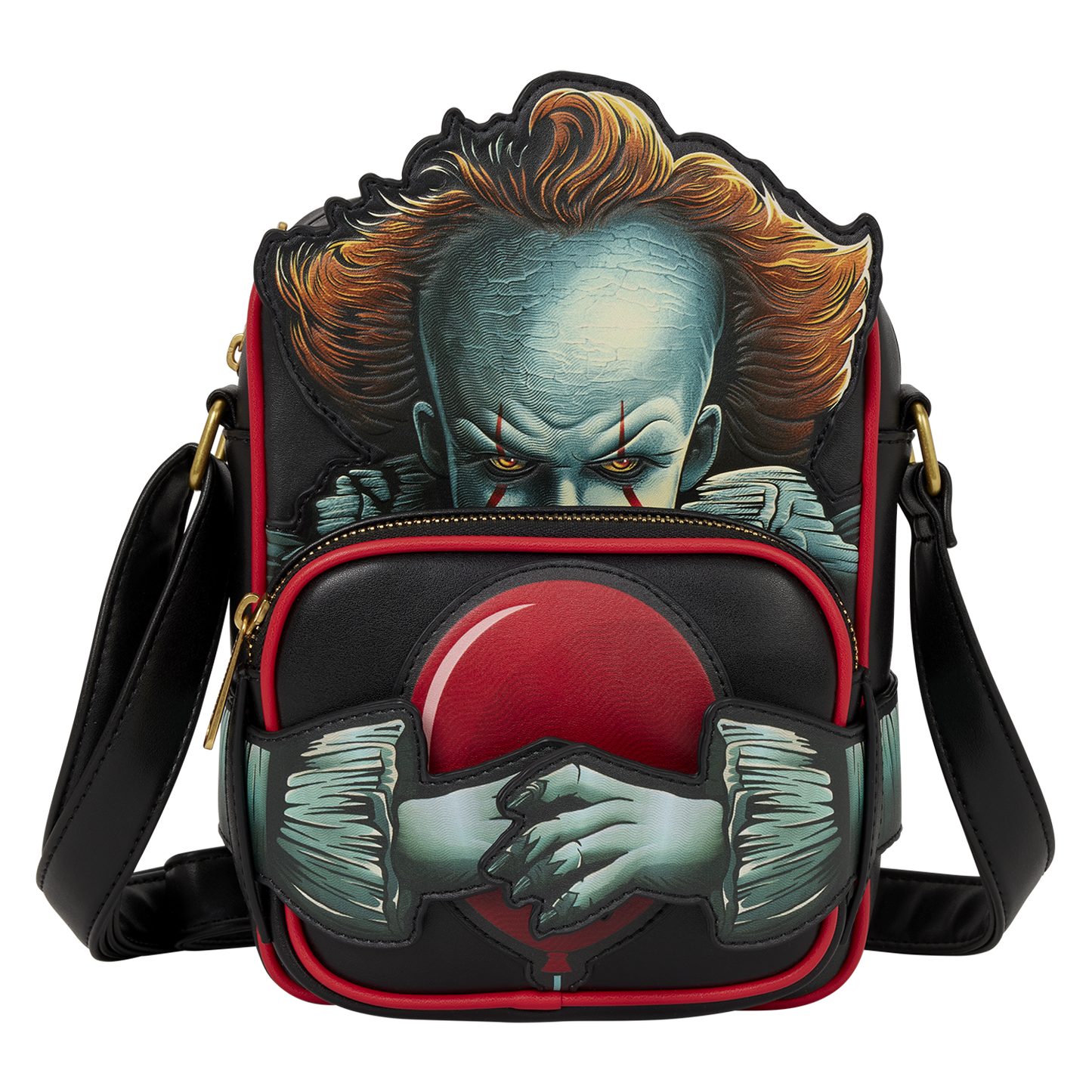 Loungefly Warner Brothers IT Pennywise Crossbuddies Bag
