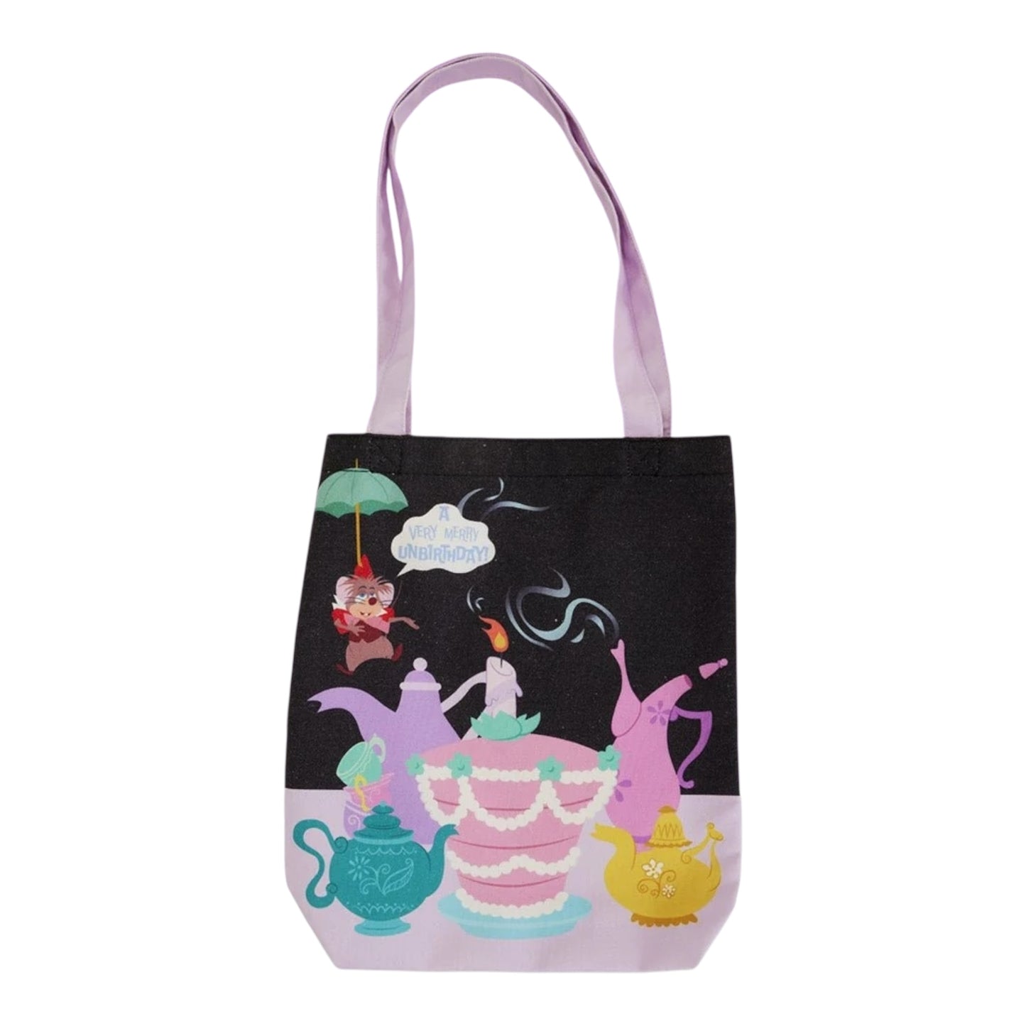 Loungefly Disney Alice In Wonderland Unbirthday Canvas Tote Bag