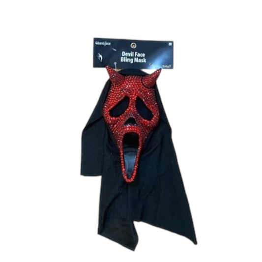 Spirit Halloween - Ghost Face Dead by Daylight Red Diamanté Mask