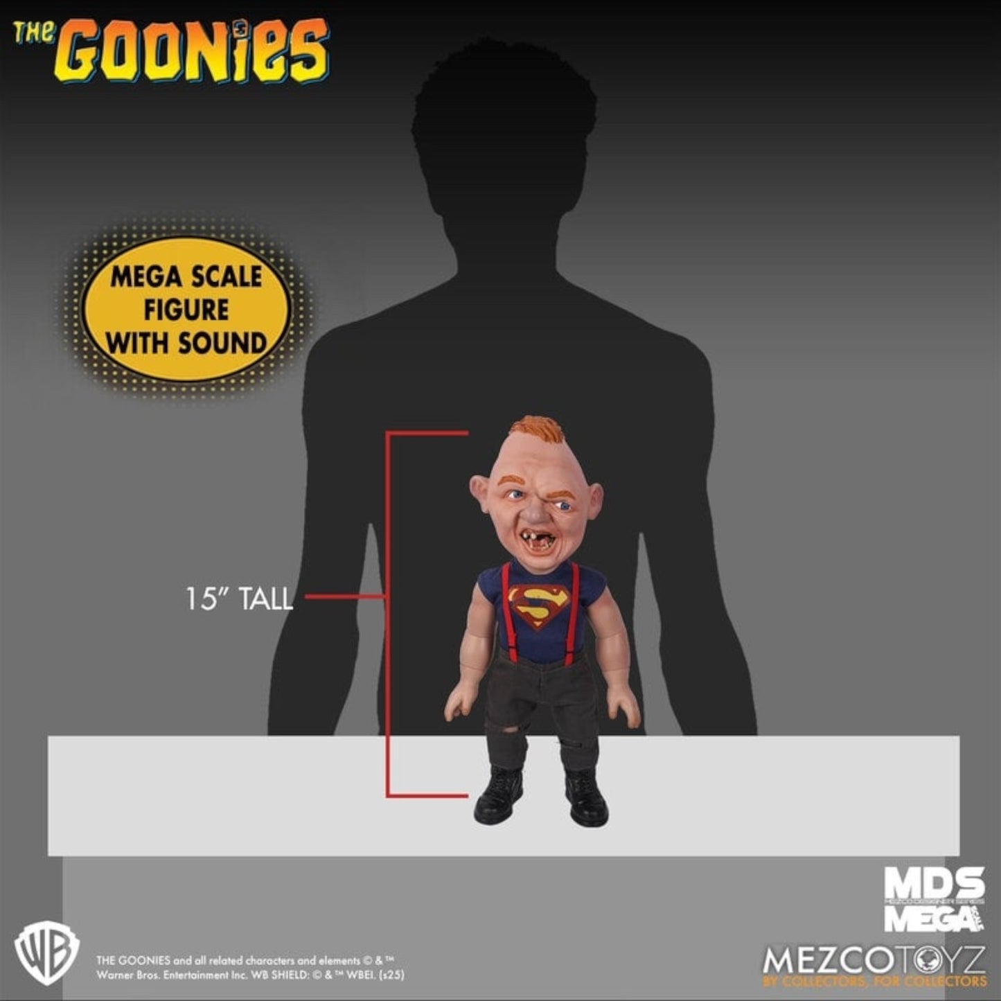 MEZCO 15" MDS Goonies Sloth Figure with Sound
