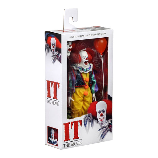 NECA - IT 1990 Pennywise ,Clothed Action Figure 8”