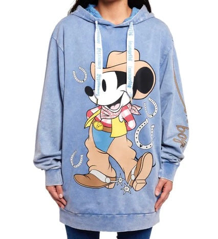 Loungefly Disney Western Mickey Unisex Hoodie 2X