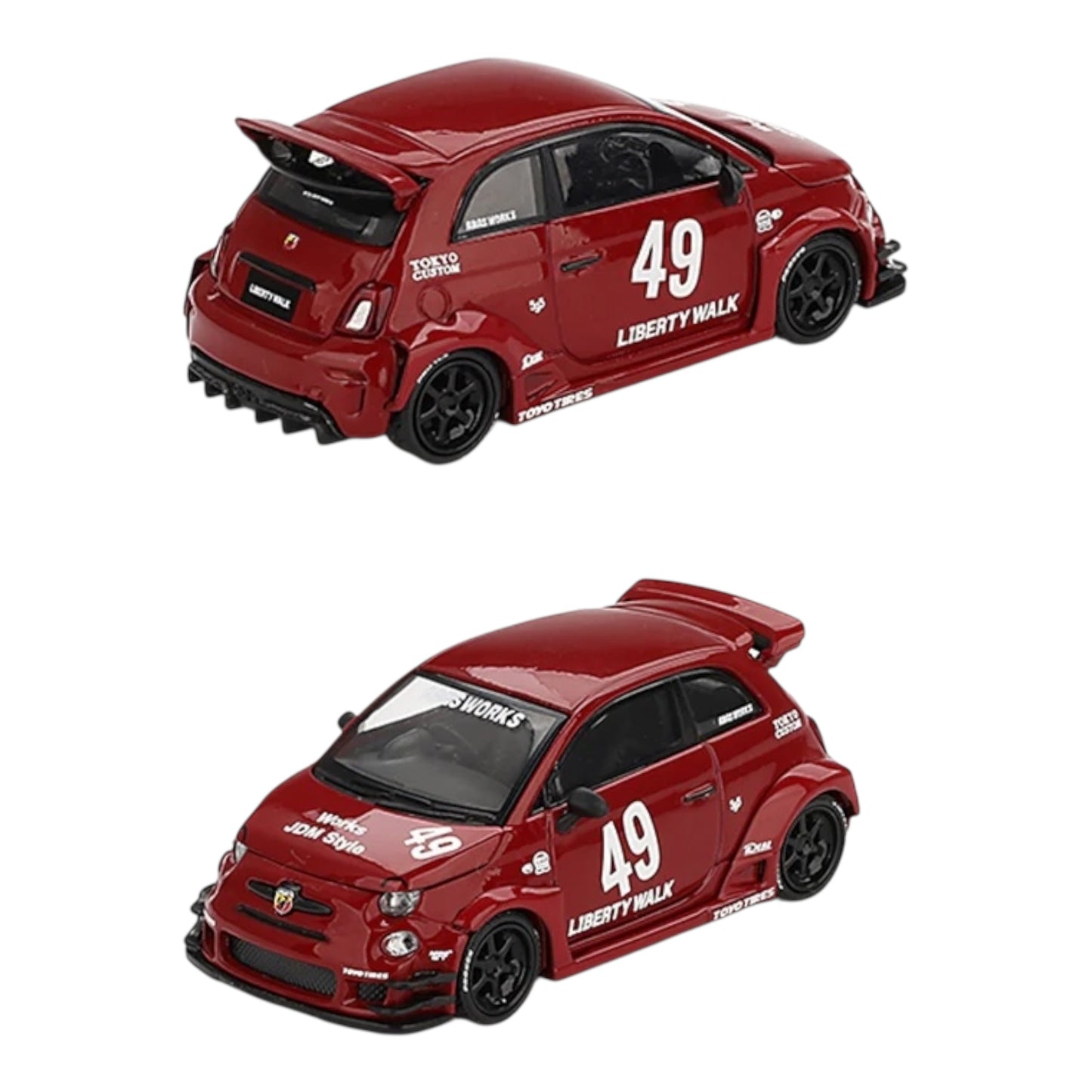 MiniGT #963 LB-WORKS X ABARTH 595 RED