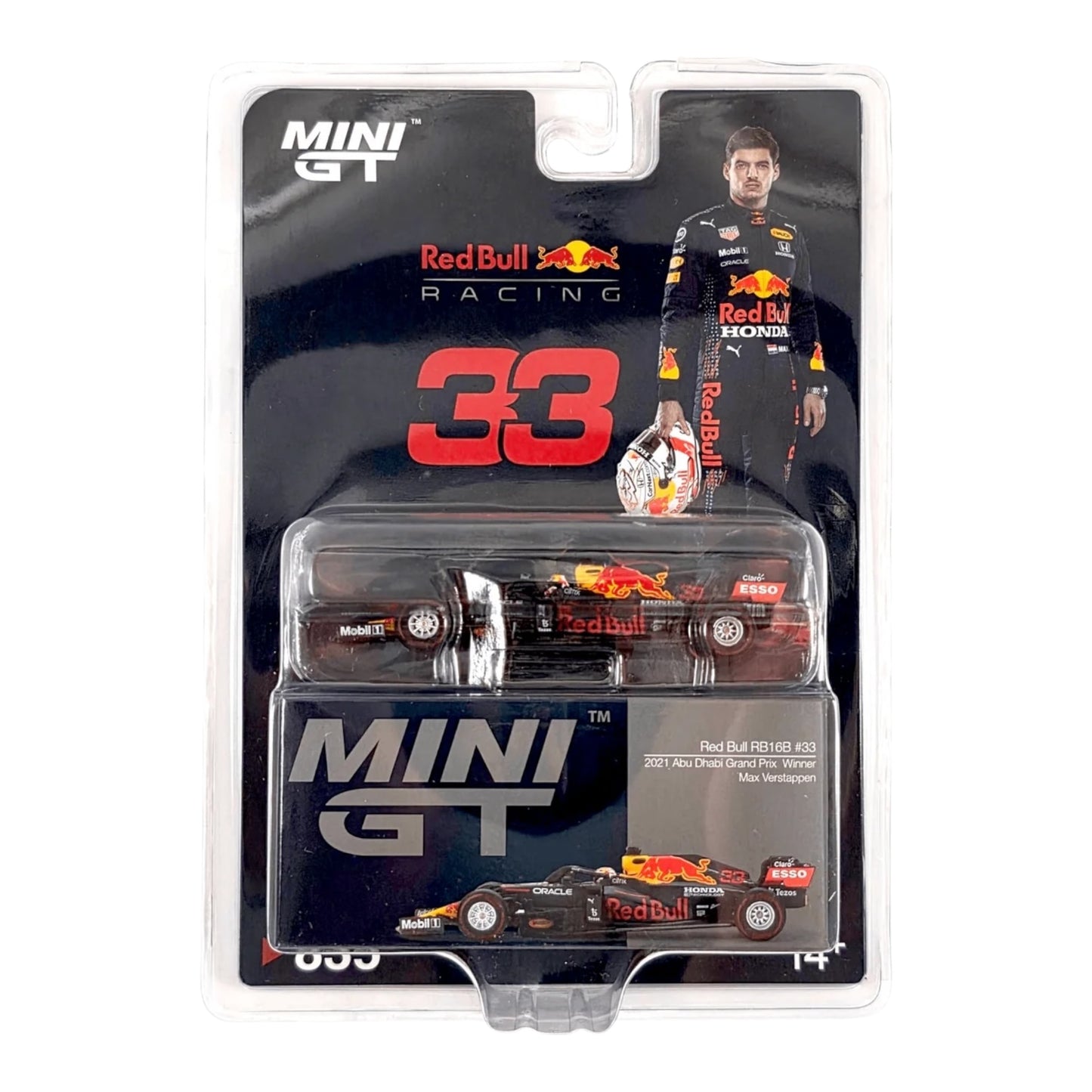 MiniGT #835 RED BULL RB16B MAX VERSTAPPEN 2021 ABU DHABI GRAND PRIX WINNER