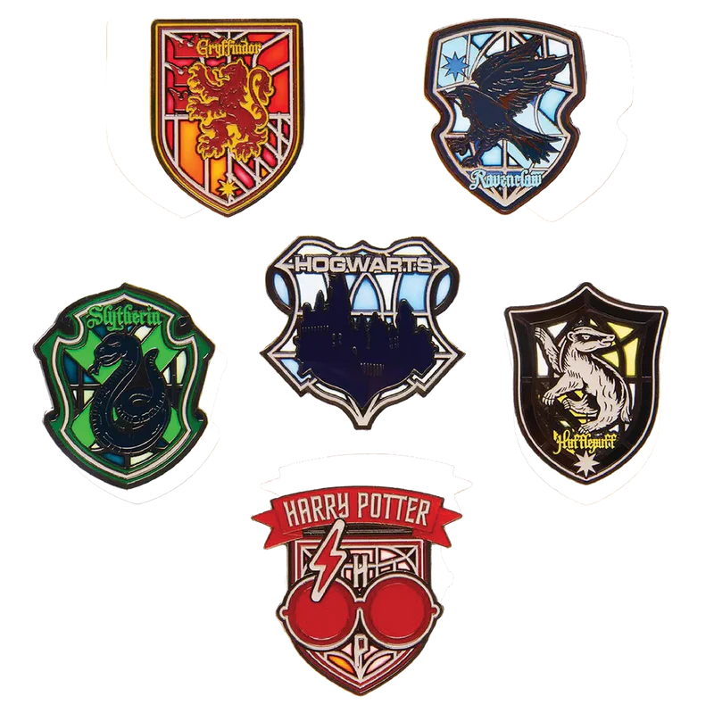 Loungefly Harry Potter Stained Glass House Blind Pin