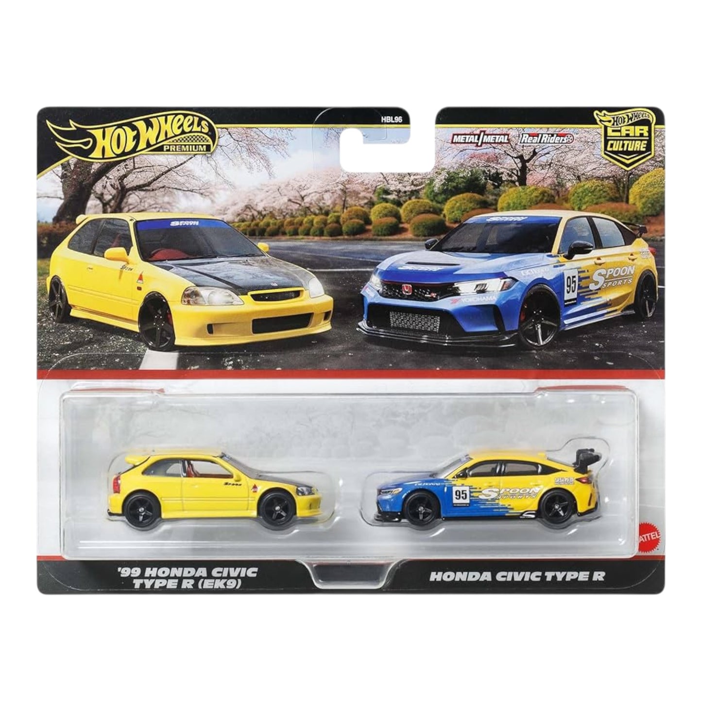 Hot Wheels Premium - 2 Pack : Honda Civic Type R