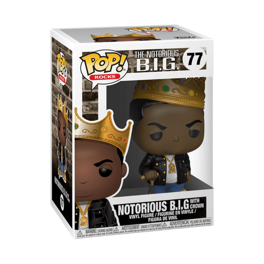 Funko Pop ! Rocks 77 Notorious B.I.G with crown