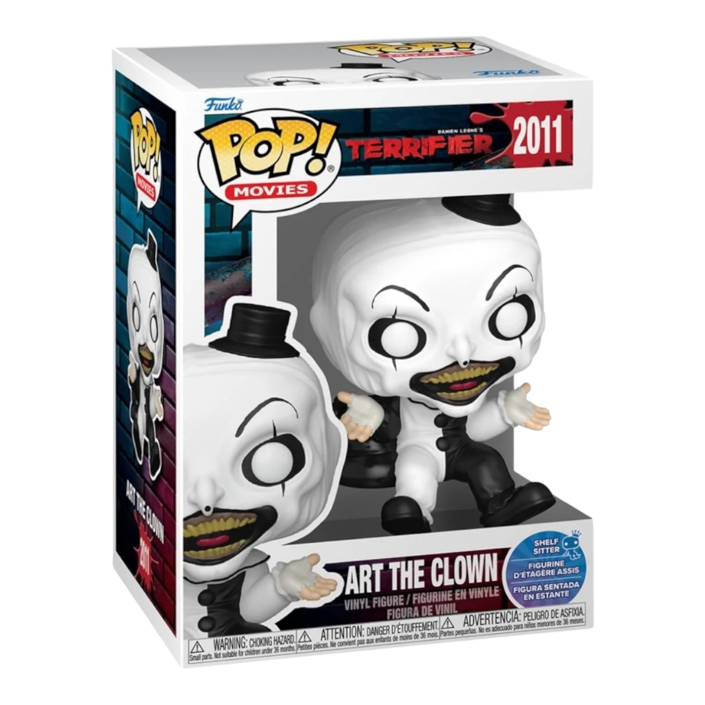 Funko Pop ! Movies 2011 Art the clown ( shelf sitter )