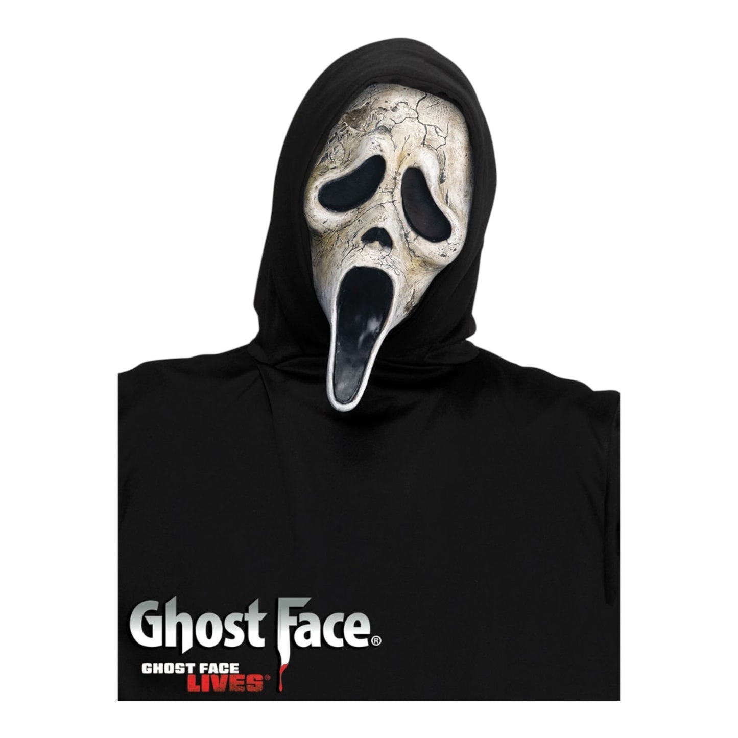 Deluxe Ghost Face Aged Mask