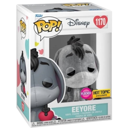 Funko Pop ! Disney 1170 Eeyore , Flocked Hot Topic Exc