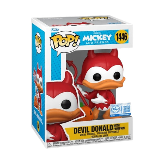 Funko Pop ! Disney 1446 Devil Donald with Pumpkin