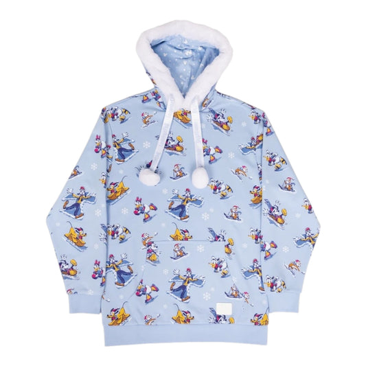 Loungefly Disney Mickey And Friends Winter Wonderland Hooded Sweatshirt