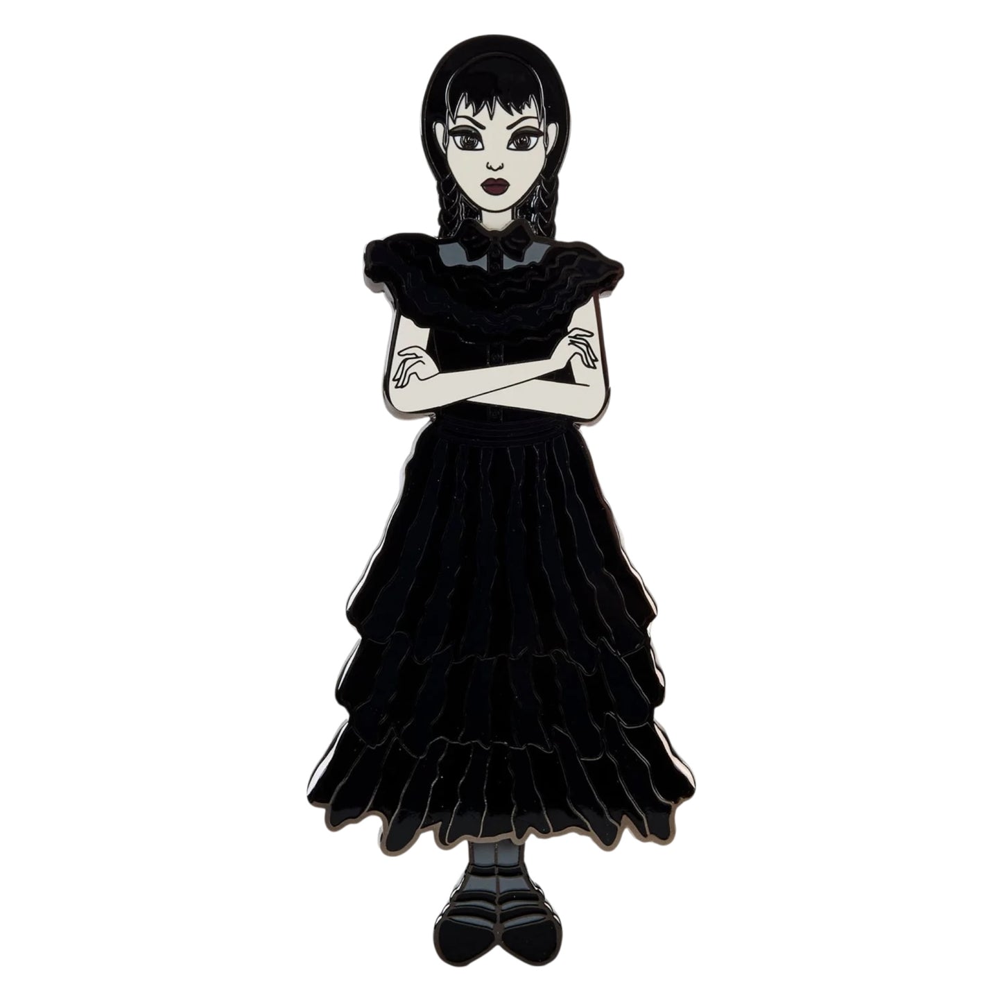 Loungefly MGM Wednesday Addams Paper Doll Pin