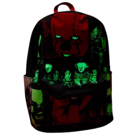 Loungefly Warner Brothers It Pennywise I Heart Horror Nylon Full Size Backpack