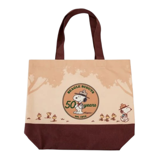 Loungefly Peanuts Beagle Scouts 50th Anniversary Canvas Tote Bag