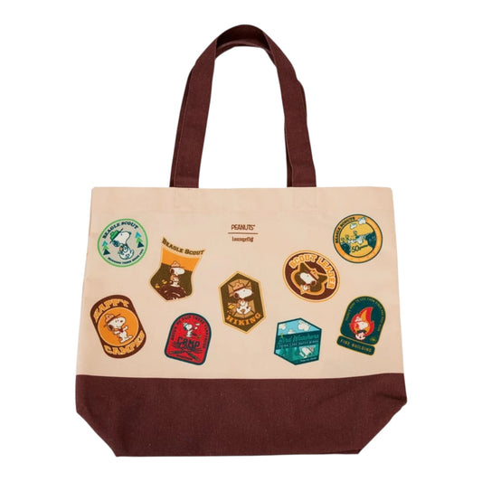 Loungefly Peanuts Beagle Scouts 50th Anniversary Canvas Tote Bag