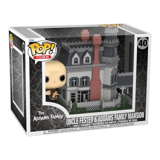 Funko Pop ! Town 40 uncle fester and Addams Family Mansion