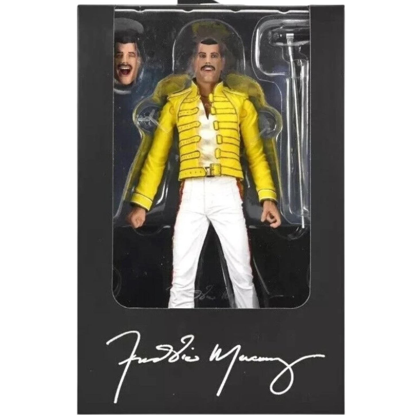 NECA - QUEEN , Freddie Mercury yellow jacket 7” scale figure