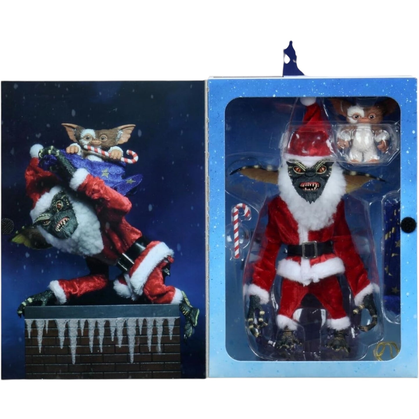NECA - Gremlins , Santa stripe and Gizmo 7” scale figure