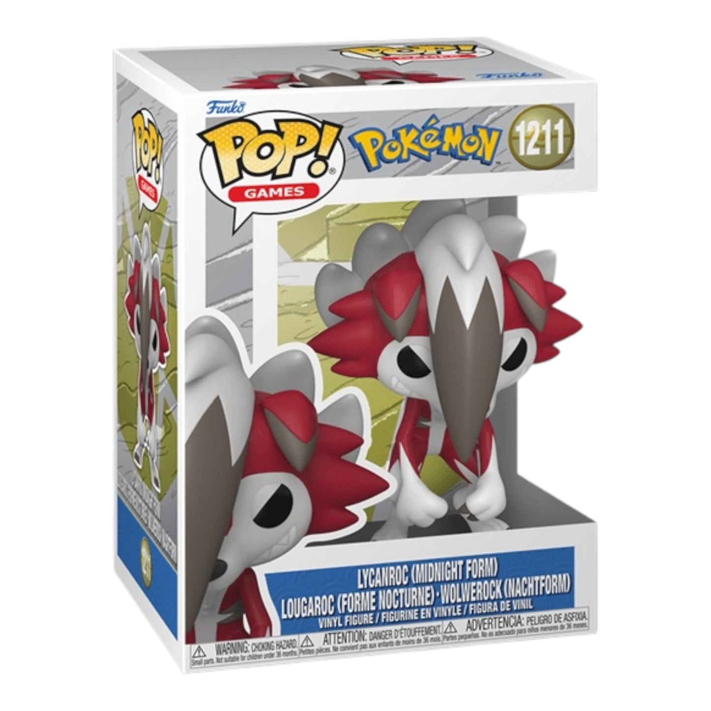 Funko Pop ! Games 1211 Lycanroc ( midnight)