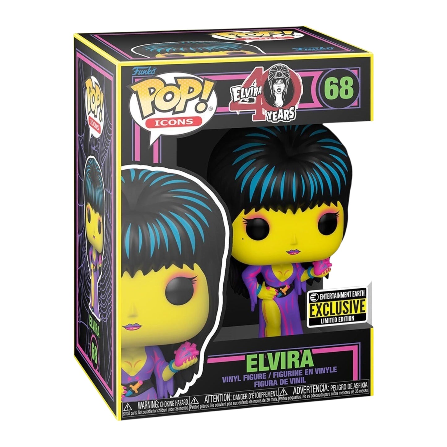 Funko Pop ! Icons 68 Elvira BLACKLIGHT