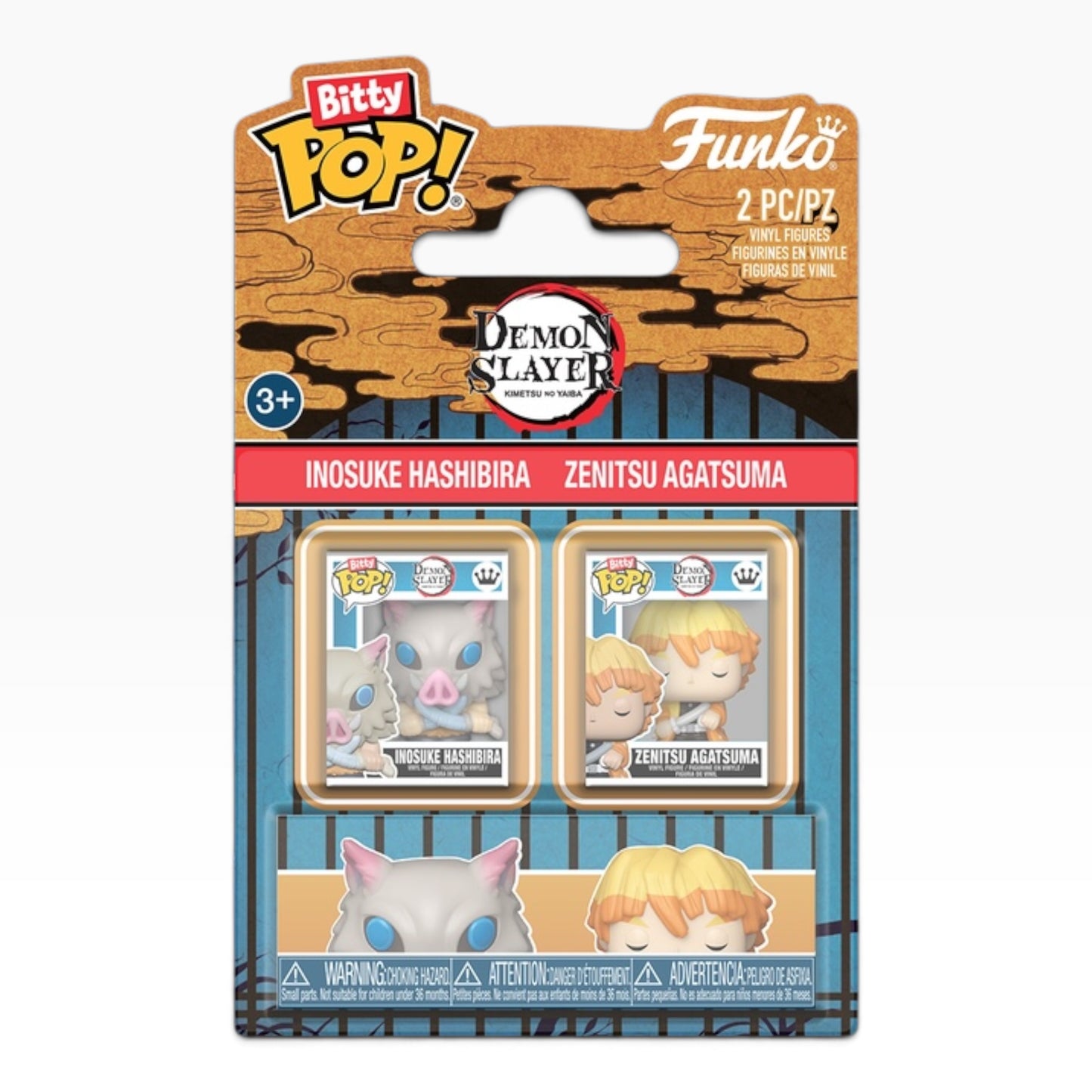 Funko Bitty Pop ! 2 pack - Demon slayer : Inosuke & Zenitsu