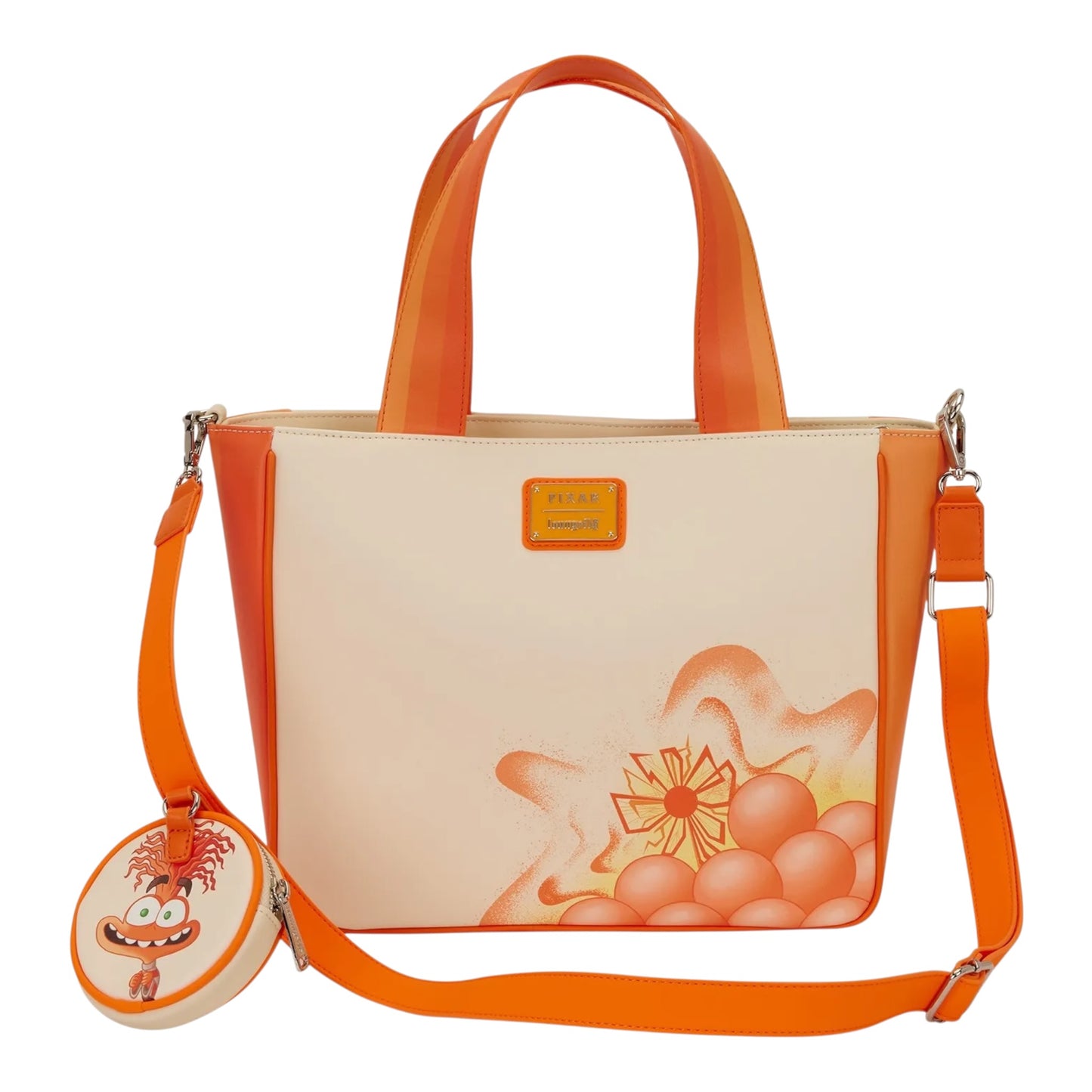 Loungefly Disney Pixar Inside Out 2 Anxiety Tote Bag With Coin Bag