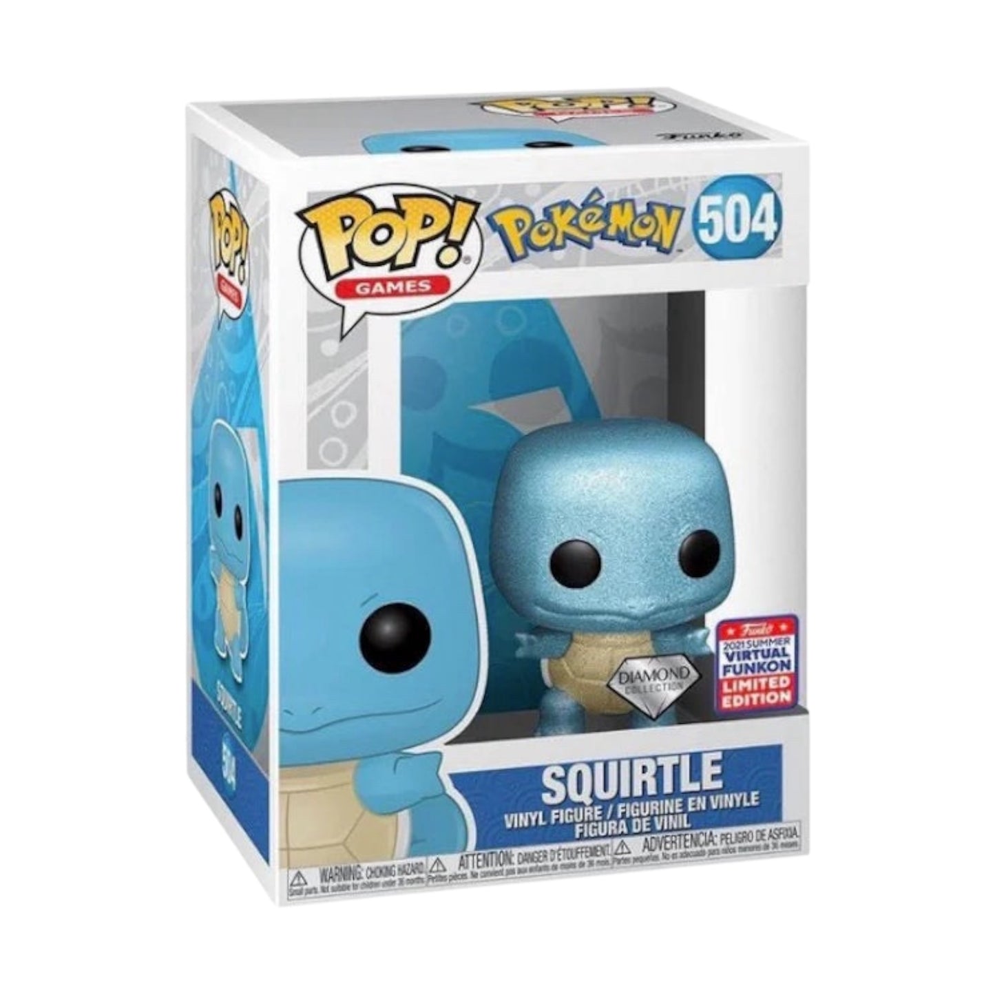 Funko Pop ! Games 504 Squirtle DIAMOND
