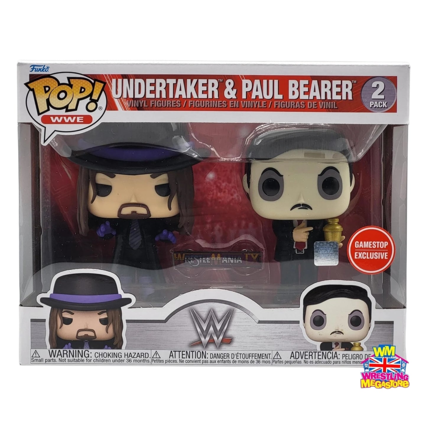 Funko Pop ! WWE 2 pack Undertaker & Paul Bearer
