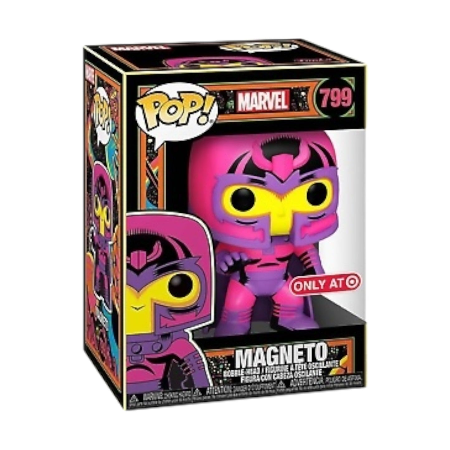 Funko Pop ! Marvel 799 Magneto .Blacklight