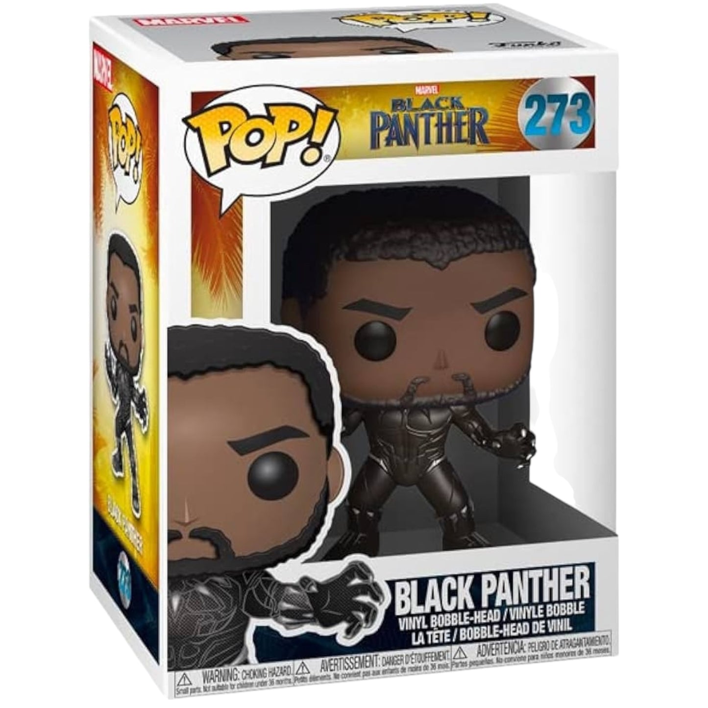 Funko Pop ! Marvel 273 Black panther -unmasked