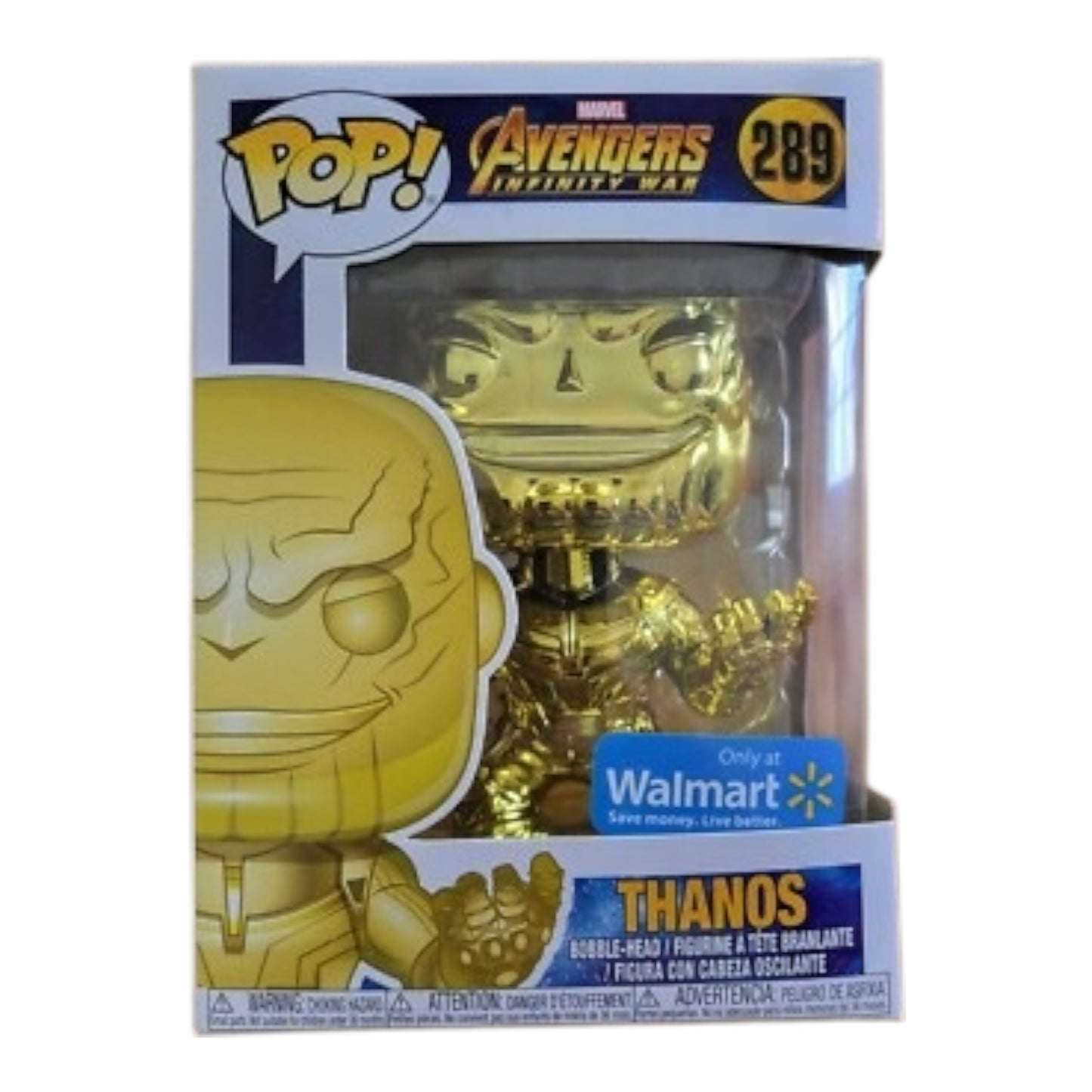 Funko Pop ! Marvel 289 Thanos (yellow chrome)