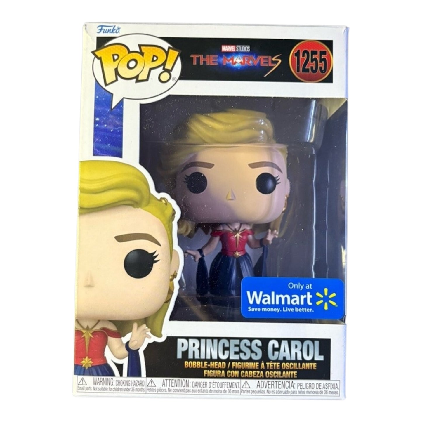 Funko Pop ! Marvel 1255 Princess Carol ,Walmart exc