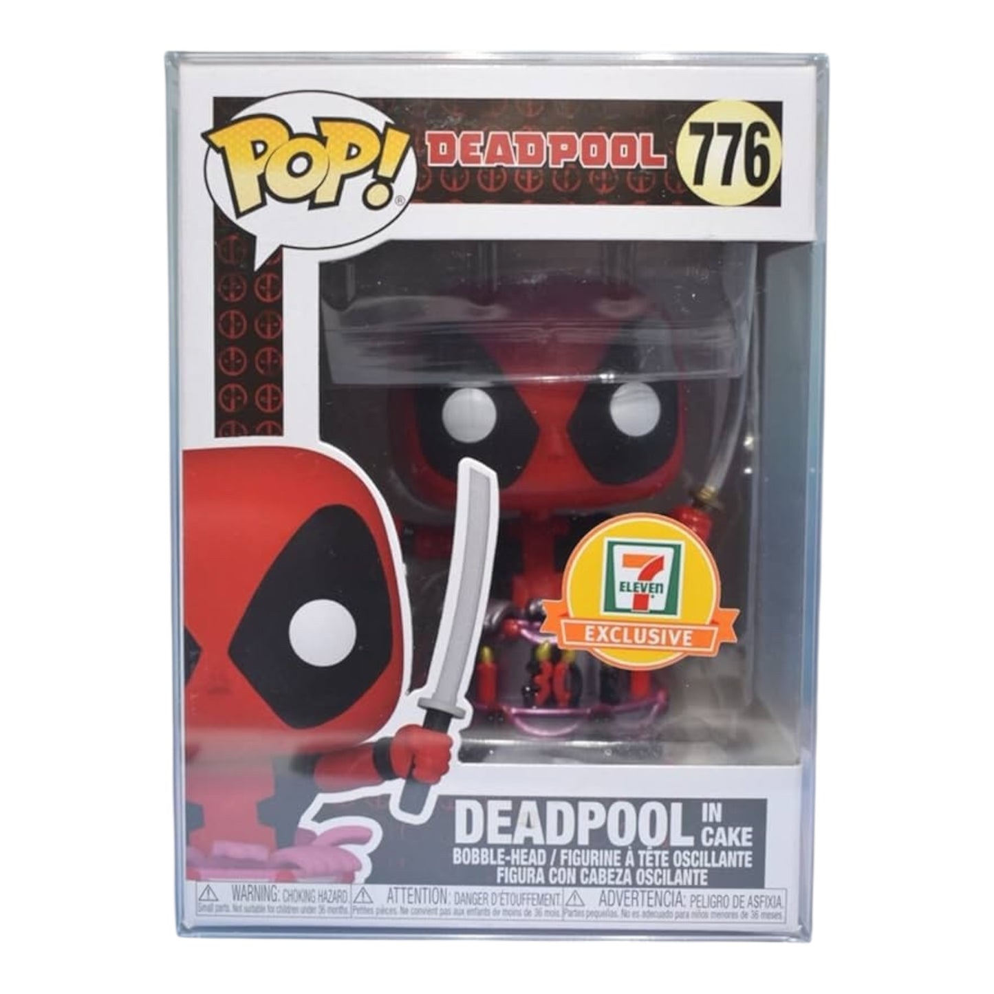 Funko Pop ! Marvel 776 Deadpool in cake - metallic