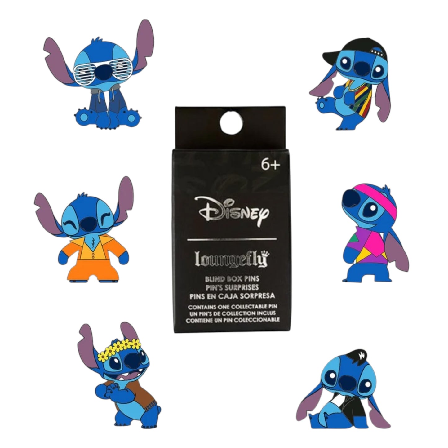 Loungefly Disney Stitch Different Era Blind Pin