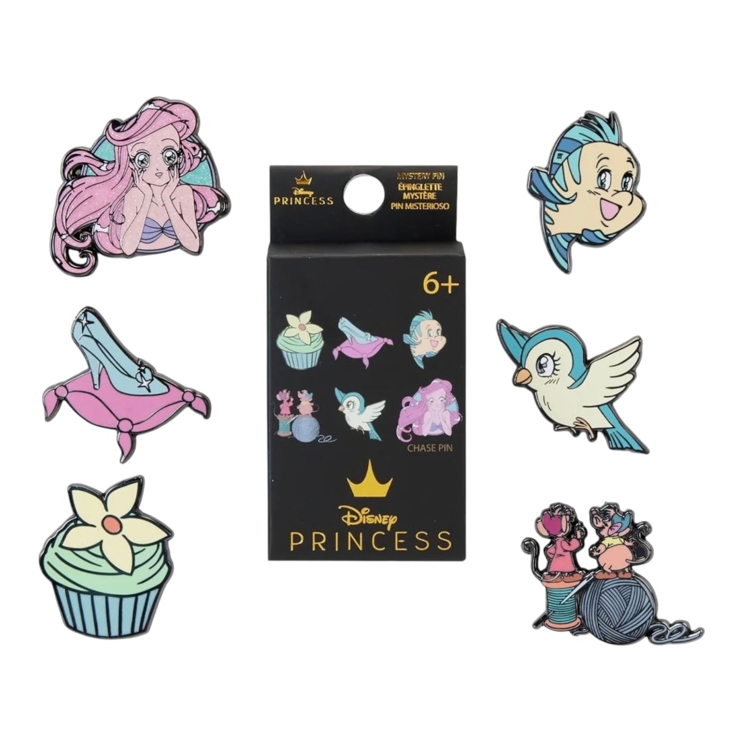 Loungefly Disney Princess Manga Style Mystery Box Pin