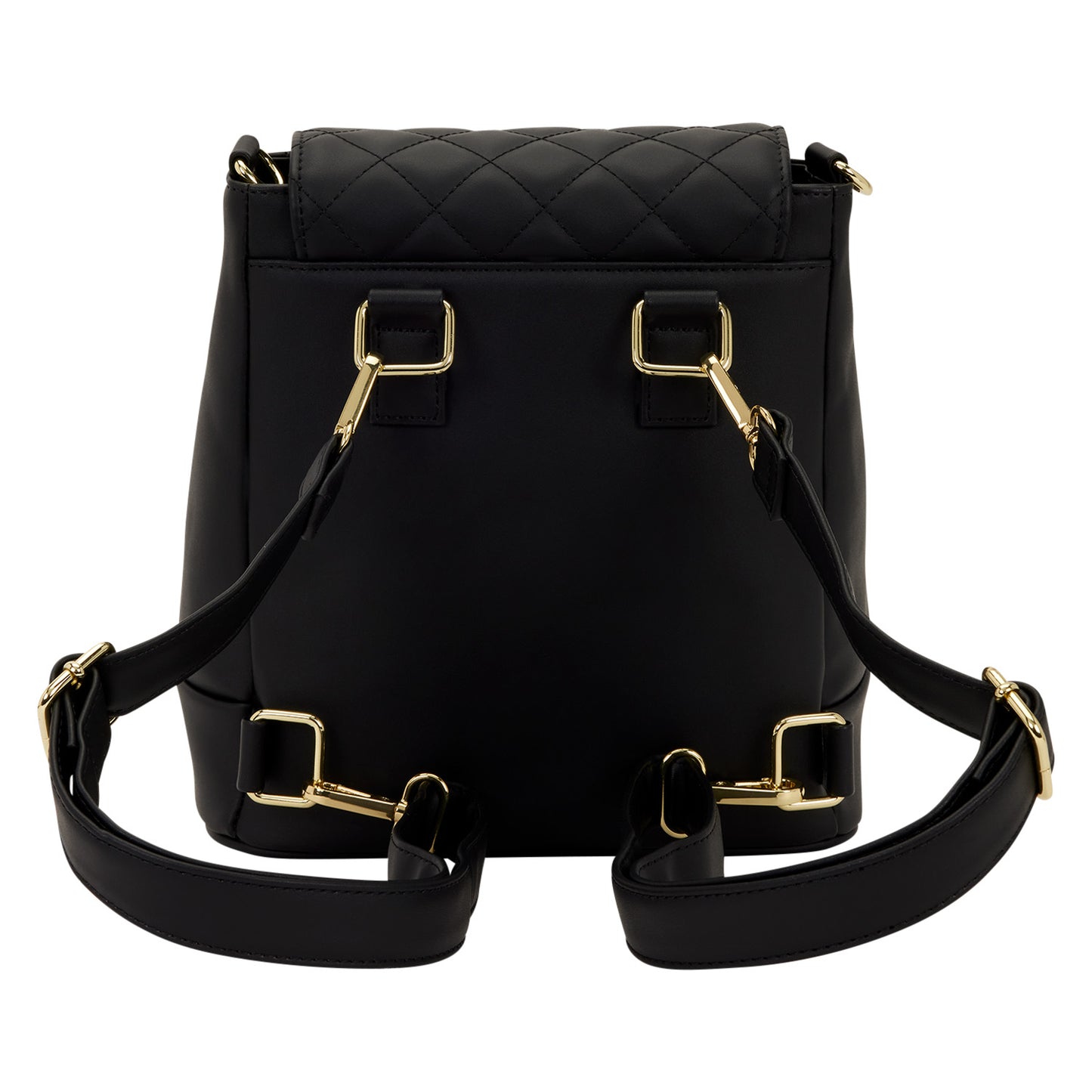 Loungefly Black Pin Trader Convertible Mini Backpack & Crossbody