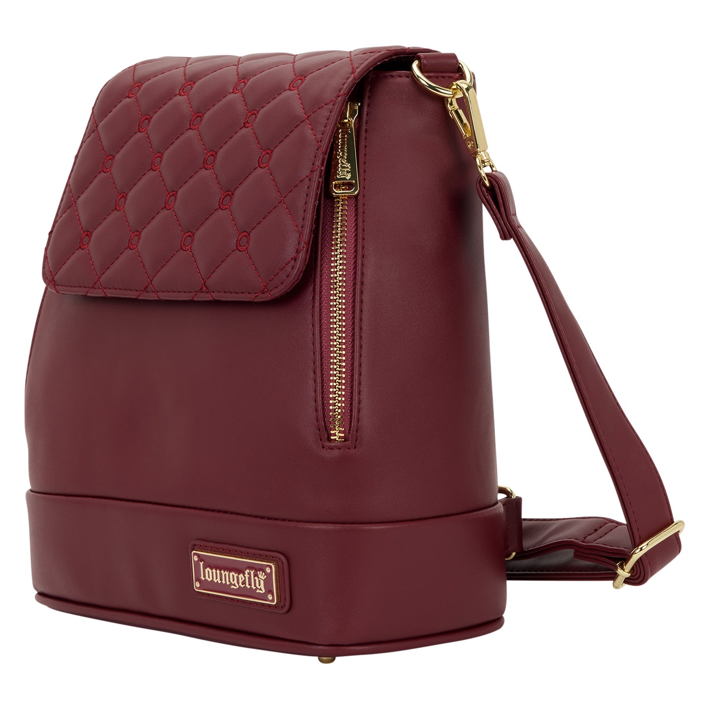 Loungefly Red Pin Trader Convertible Mini Backpack & Crossbody