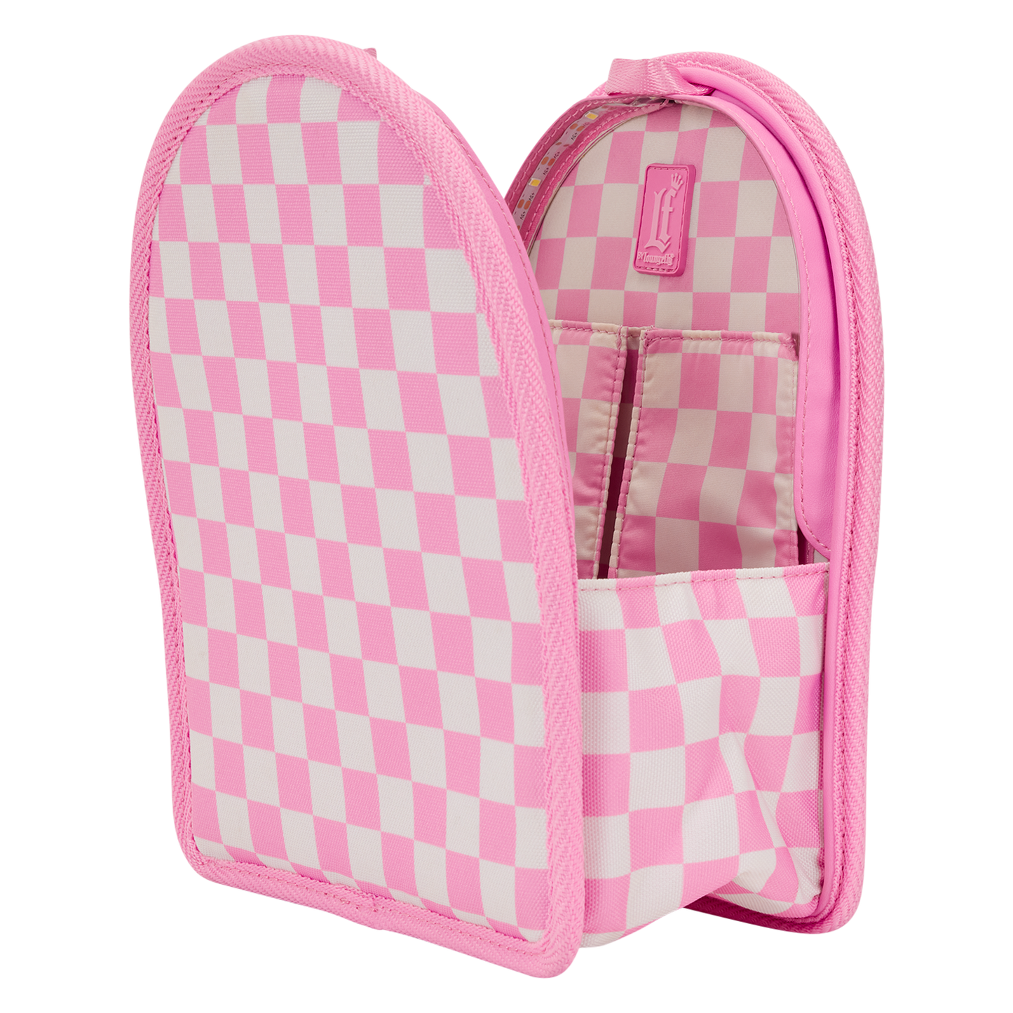 Loungefly Pink Checkerboard Light Up Mini Backpack Insert Organiser