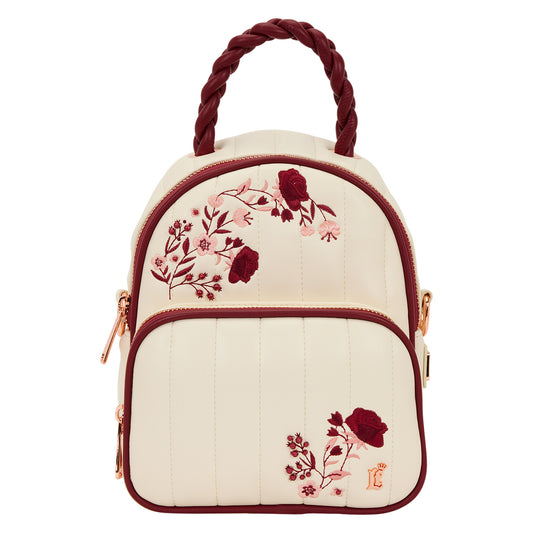 Loungefly Cream And Red Floral Sling Bag