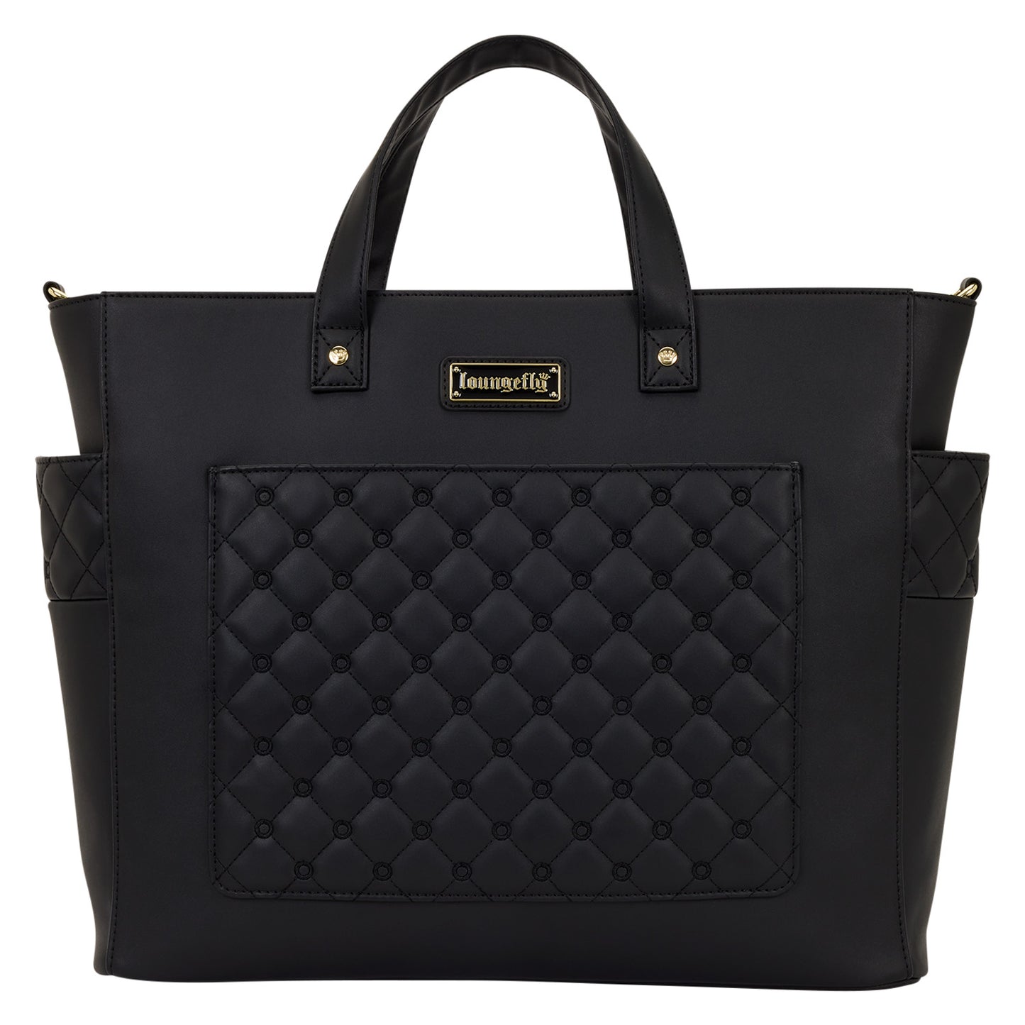 Loungefly Black Pin Trader Convertible Tote Bag