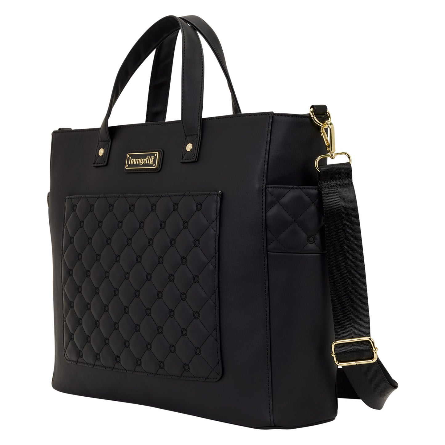 Loungefly Black Pin Trader Convertible Tote Bag